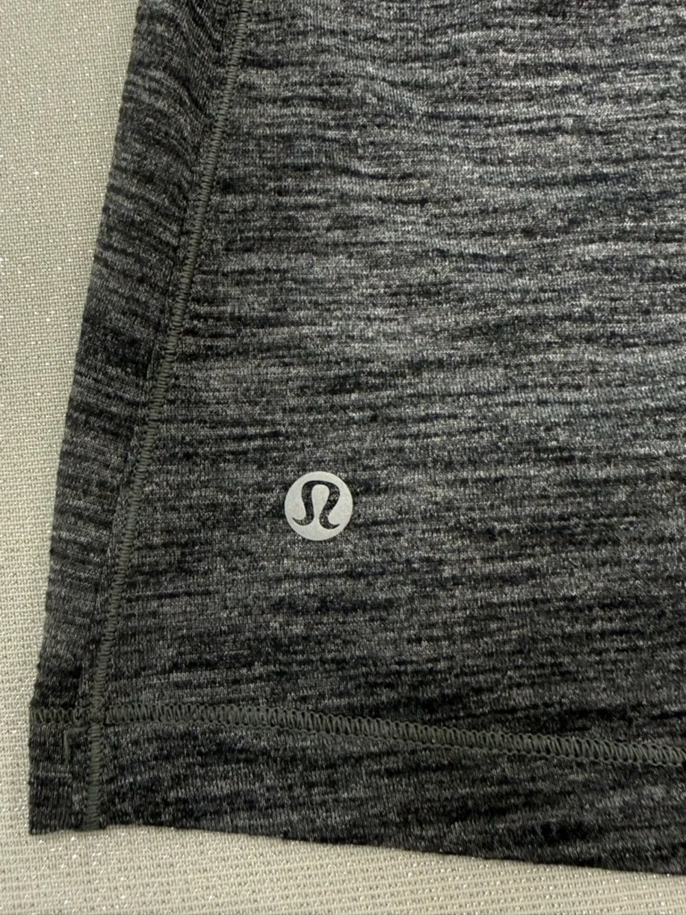 lululemon athletica‎ Black and Heather Gray Racerback Tank with Built-in Bra
